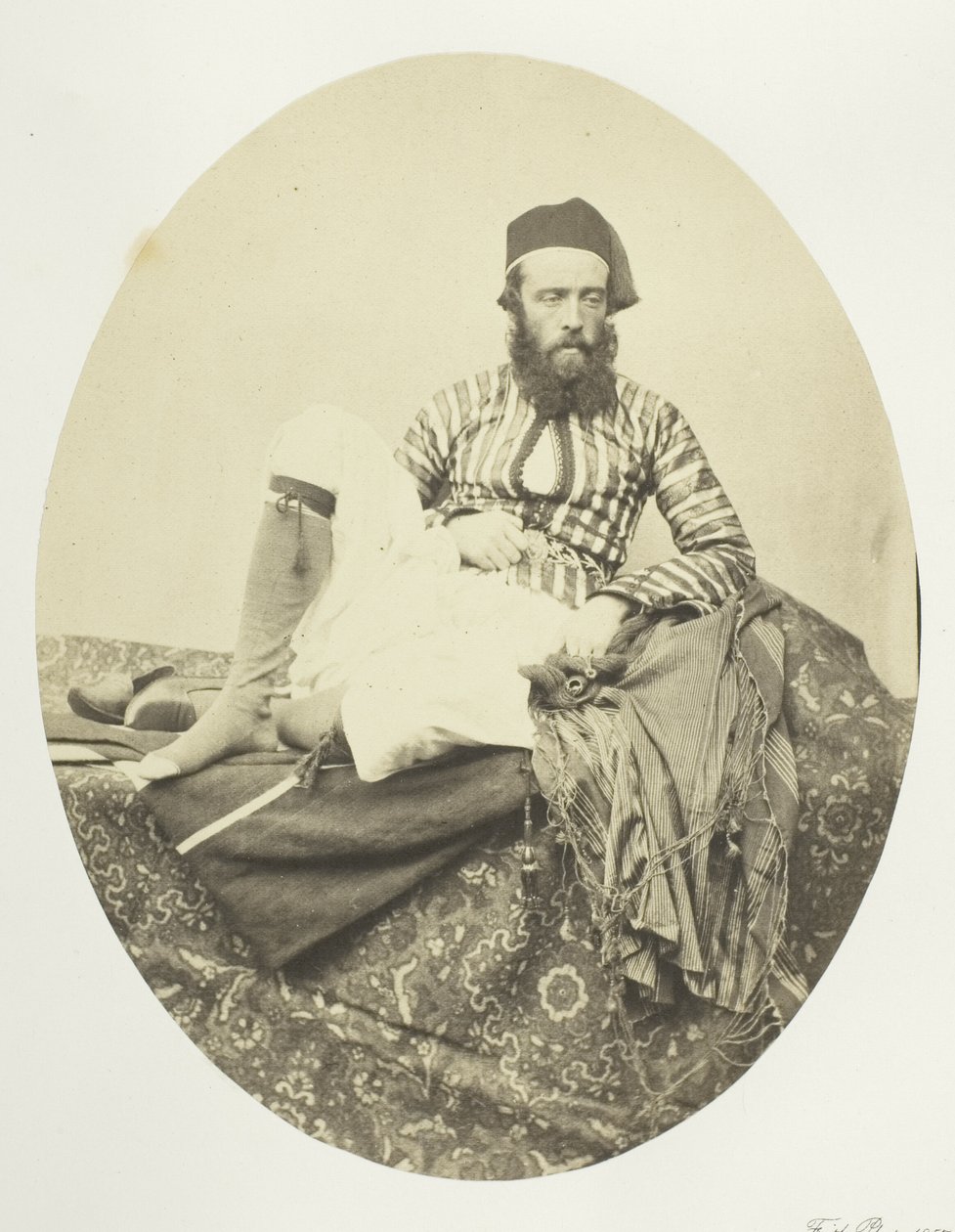 Ritratto, costume estivo turco da Francis Frith
