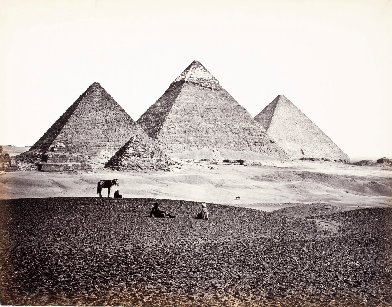 Piramidi di El-Geezeh (da sud-ovest) da Francis Frith