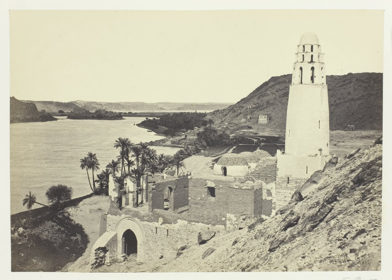 Moschea in rovina vicino a Philæ da Francis Frith