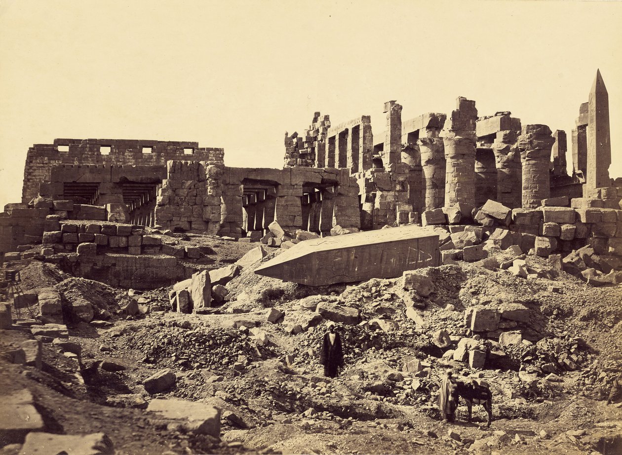 Tempio di El-Karnak, da sud-est da Francis Frith