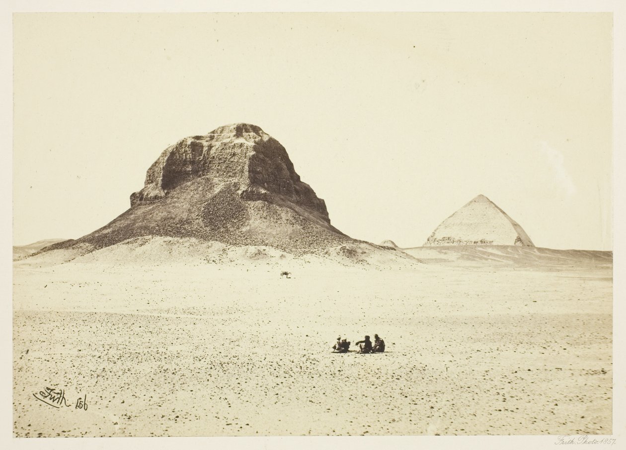 Le piramidi di Dahshoor da Francis Frith