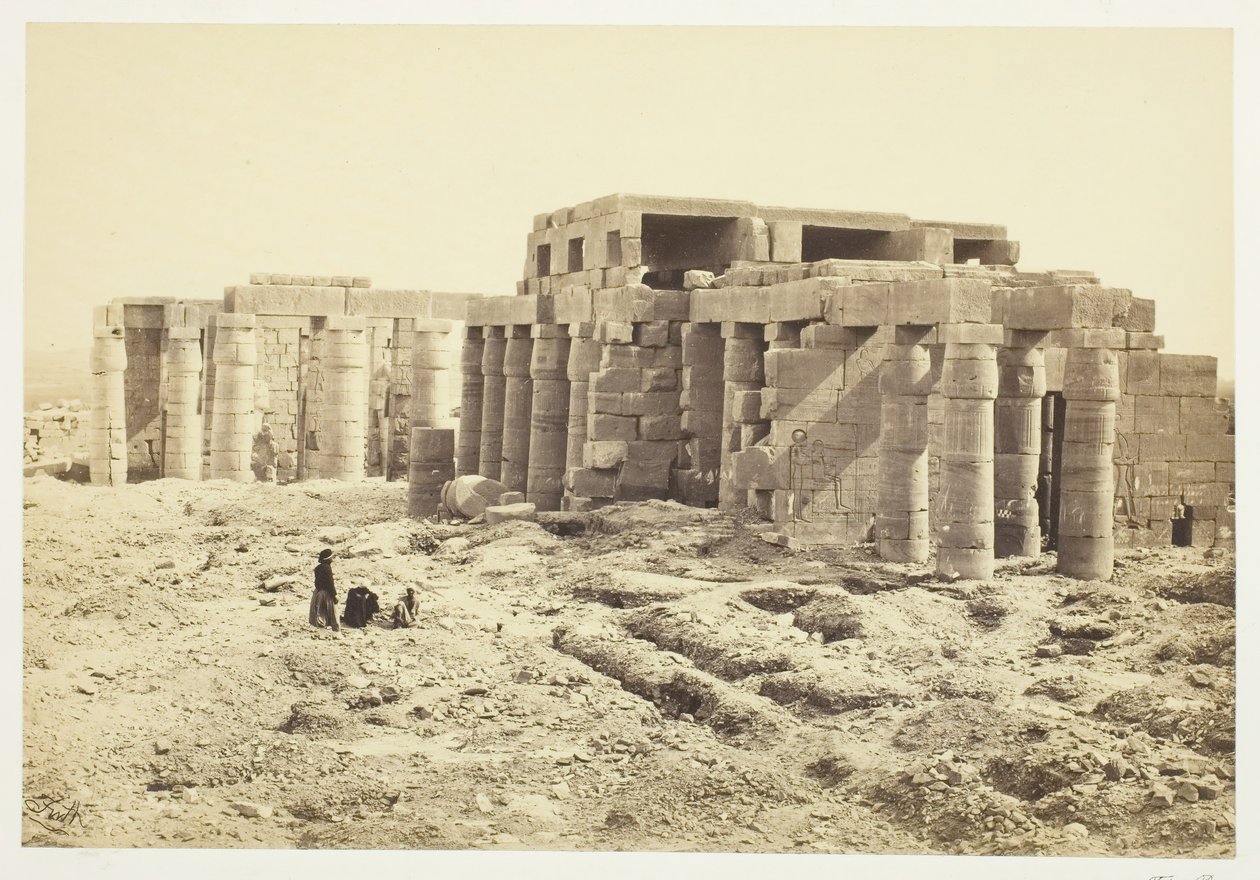 Il Rameseum, 1858-62 da Francis Frith