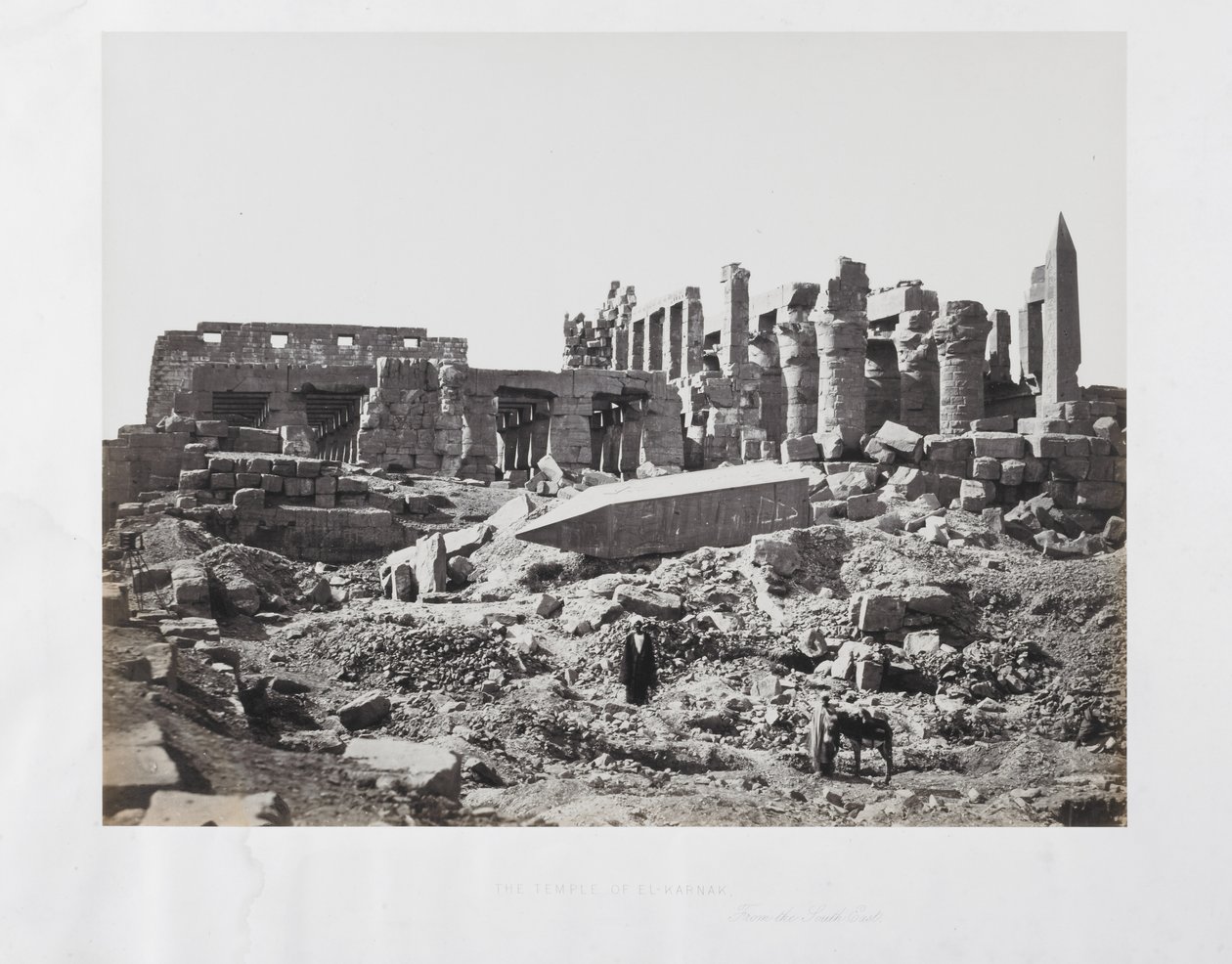 Il Tempio di El-Karnak, da sud-est da Francis Frith