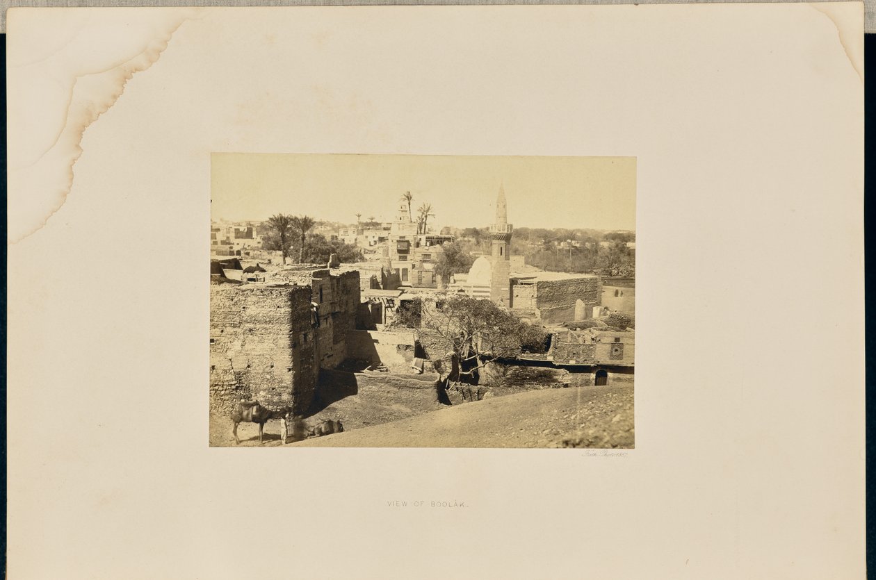 Vista su Boolak da Francis Frith