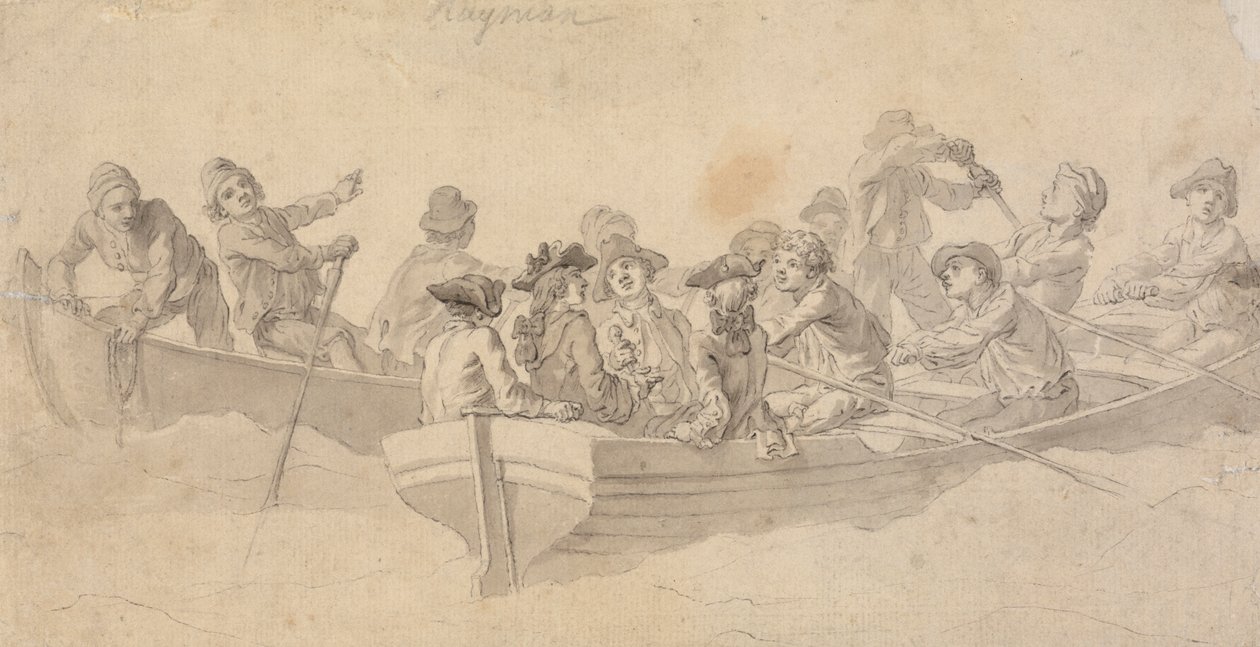 Figure in barche da Francis Hayman