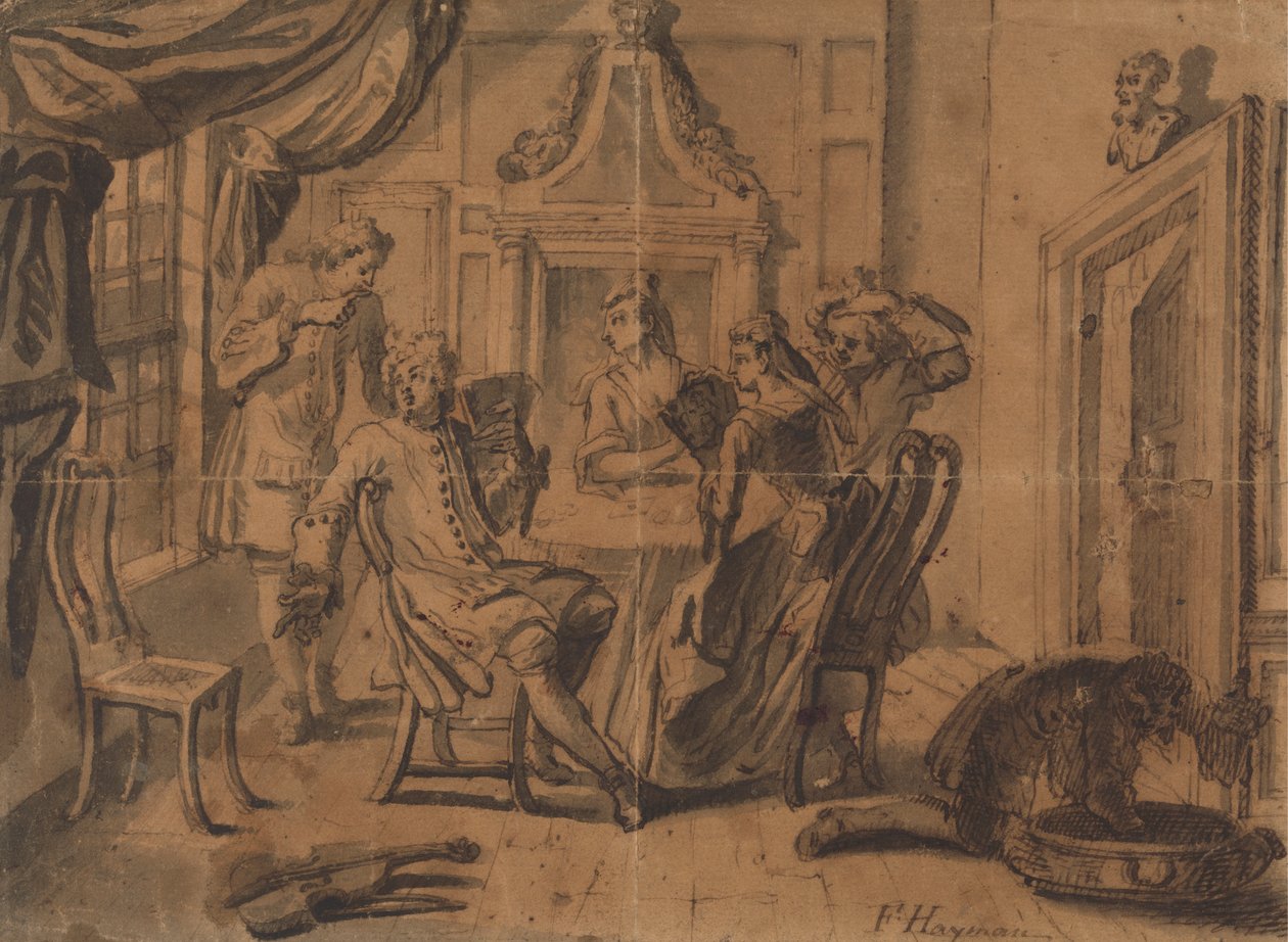 La partita a carte da Francis Hayman