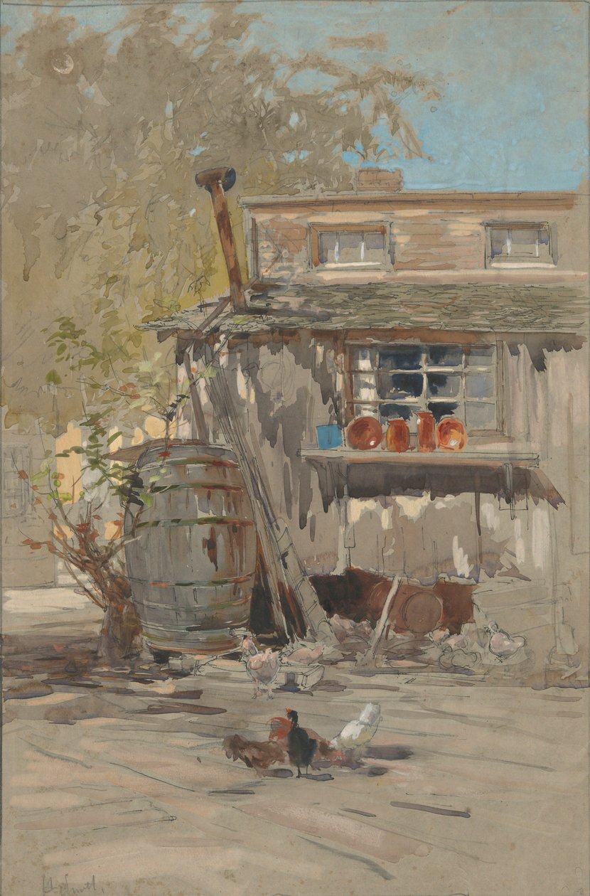 Cortile della fattoria da Francis Hopkinson Smith