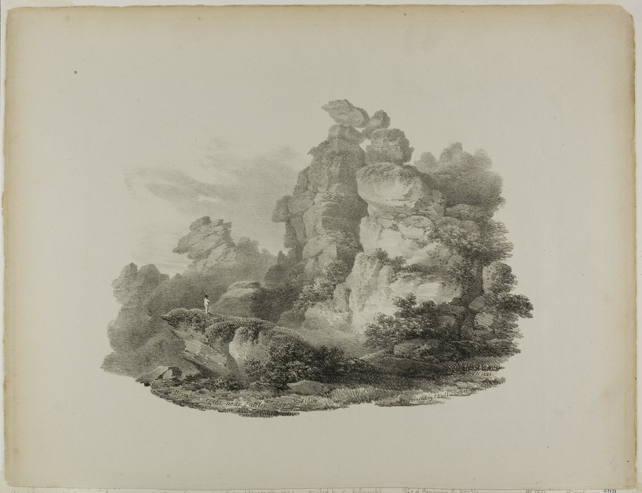 Brimham Rocks, vicino a Pateley Bridge Yorkshire da Francis Nicholson