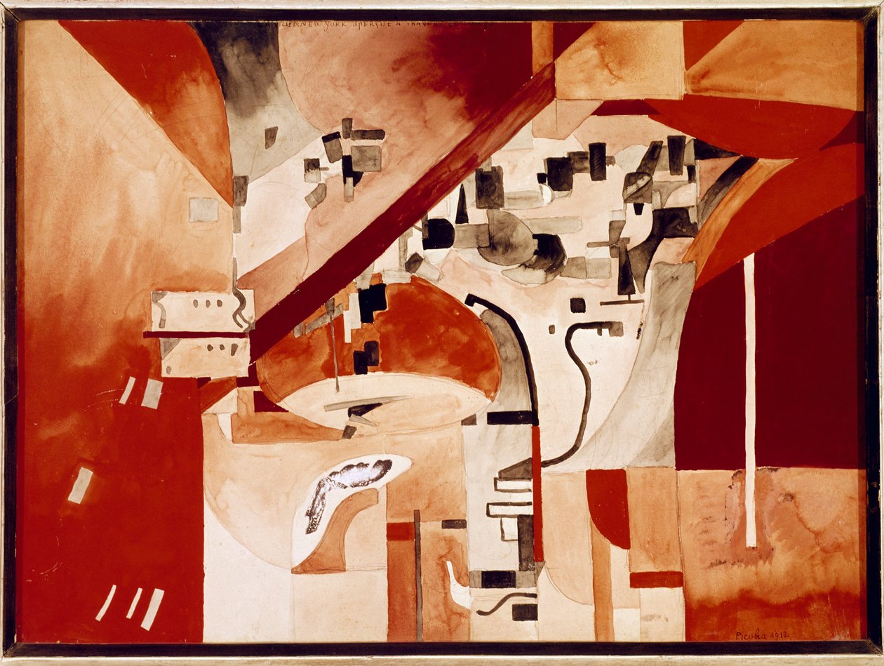 Veduta di New York a testa in giù (Acquerello da Francis Picabia
