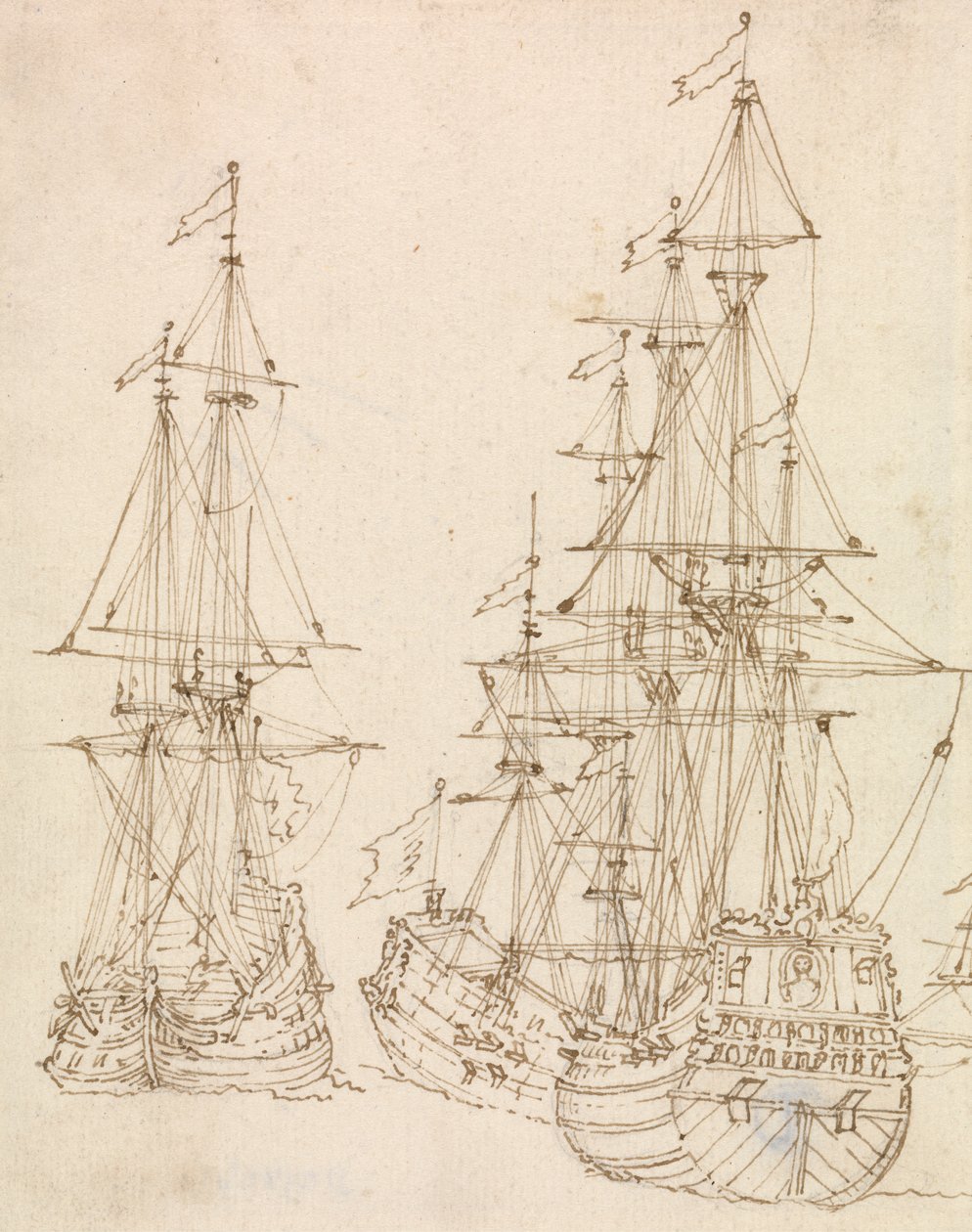 Studi di Navi da Francis Place