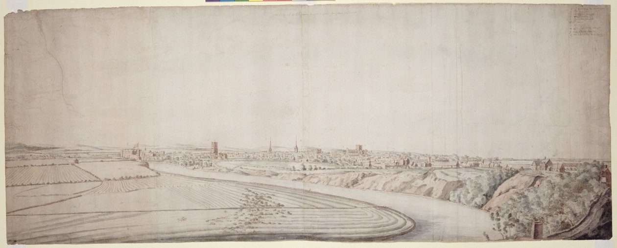 Veduta di Chester da Francis Place