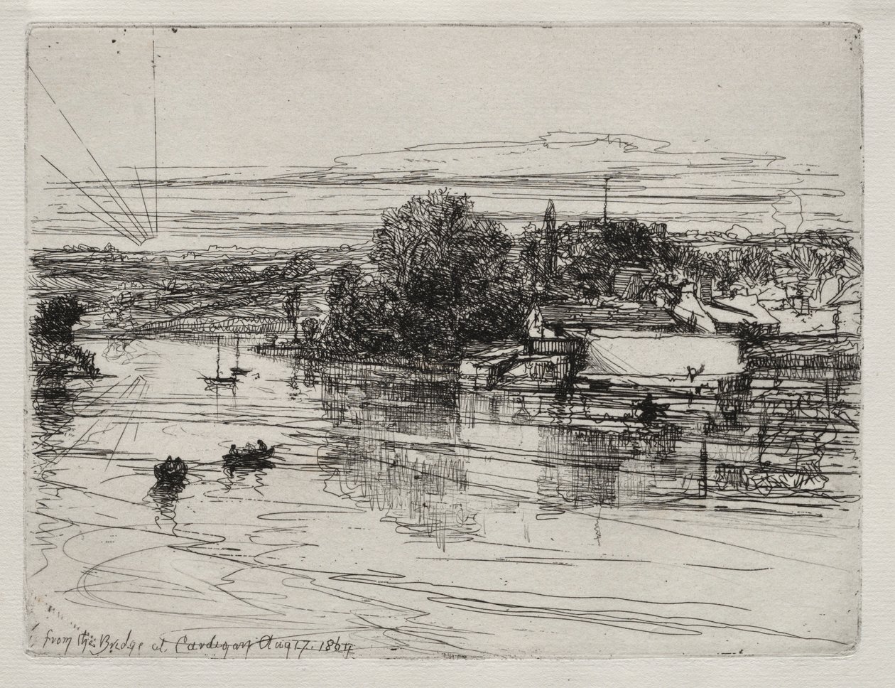 Ponte di Cardigan, 1864 da Francis Seymour Haden