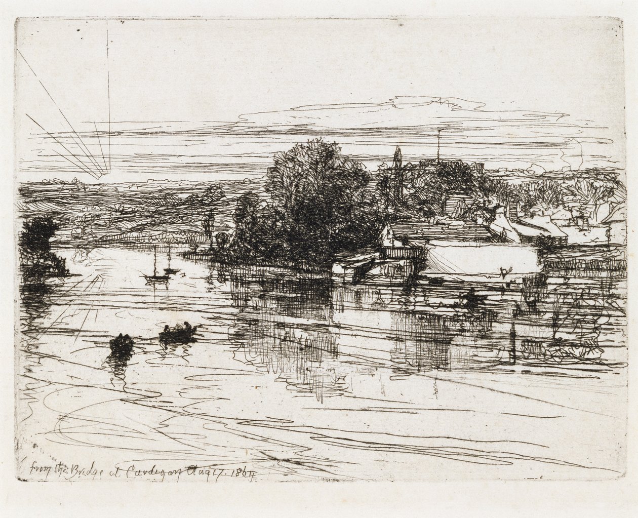 Dal Ponte a Cardigan da Francis Seymour Haden