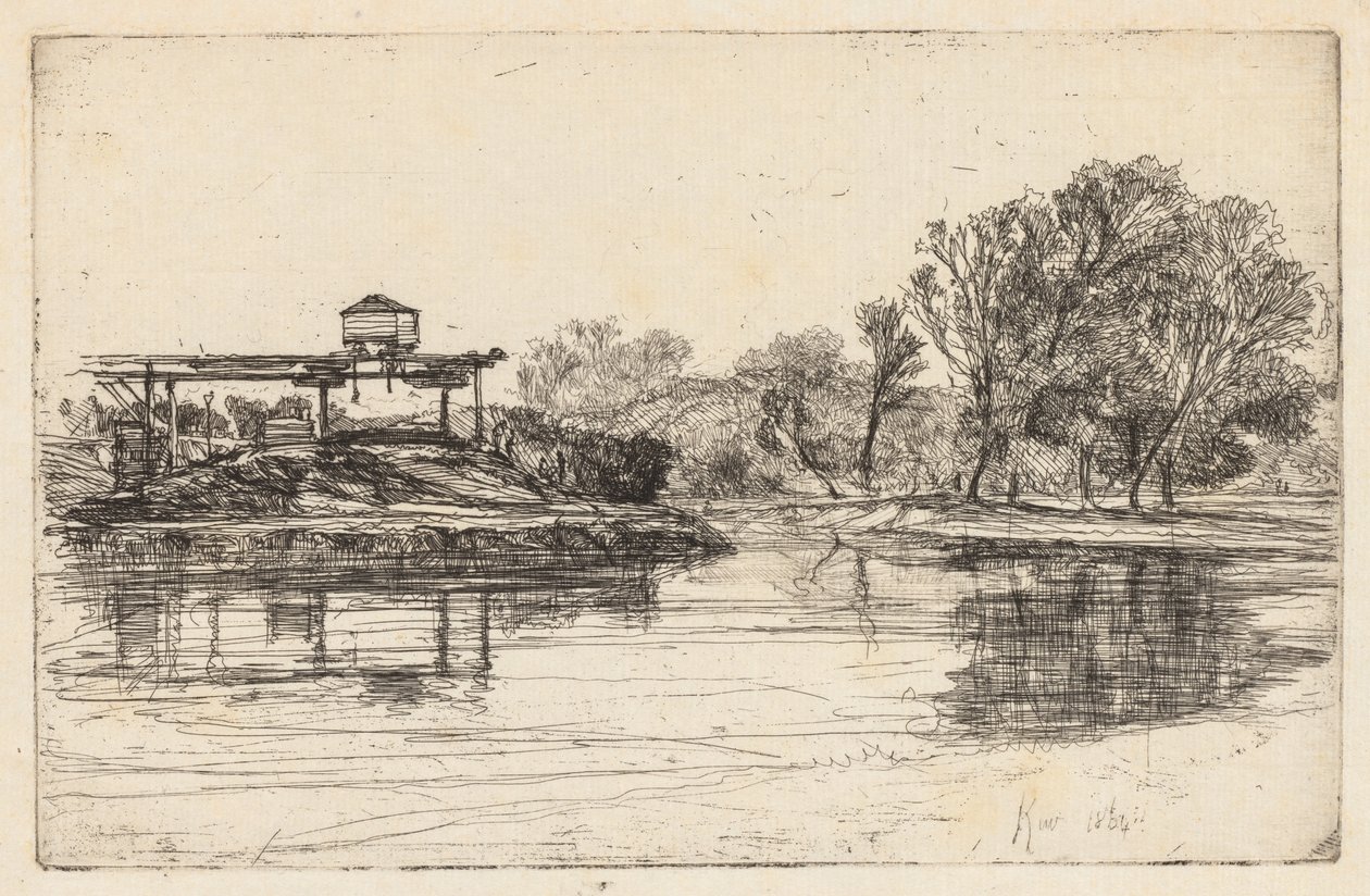 Kew, 1864 da Francis Seymour Haden