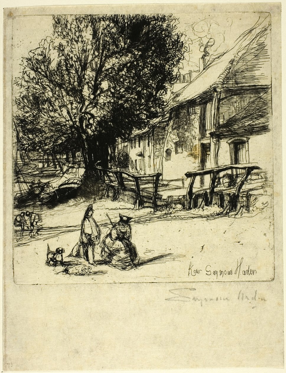 Kew Side, Un Frammento da Francis Seymour Haden