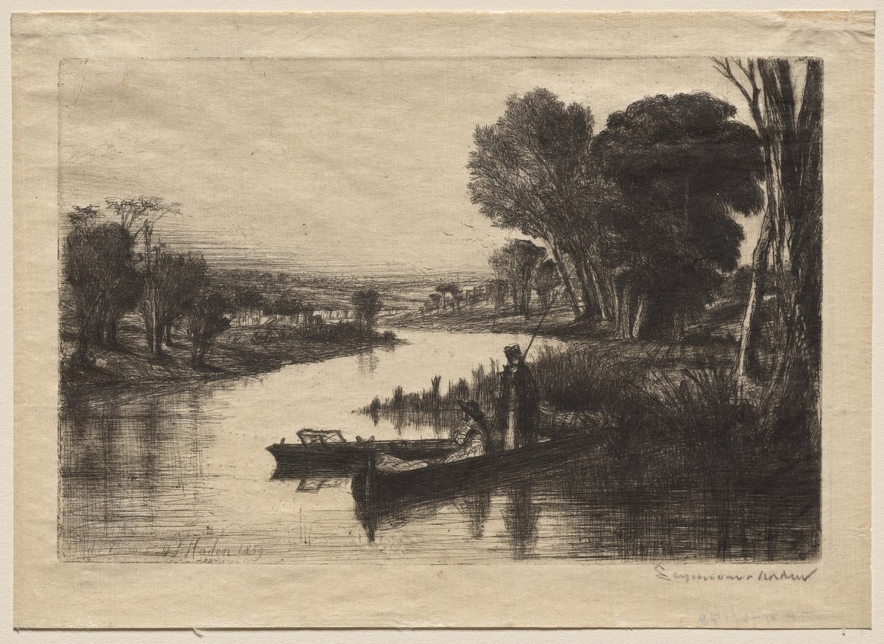 Pescatori del Tamigi (Prima lastra) da Francis Seymour Haden
