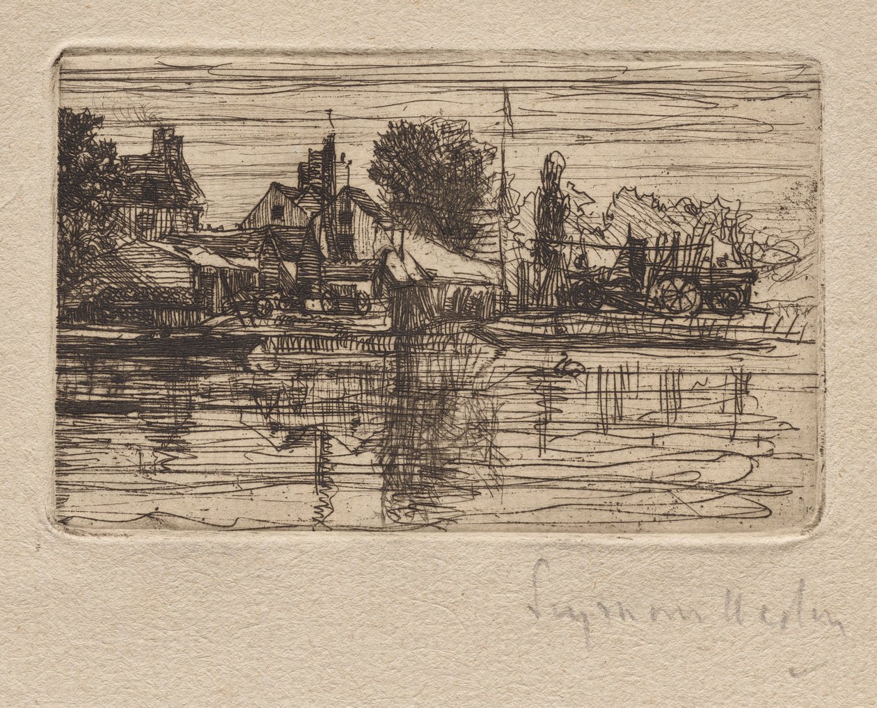 Lato del Tamigi da Francis Seymour Haden