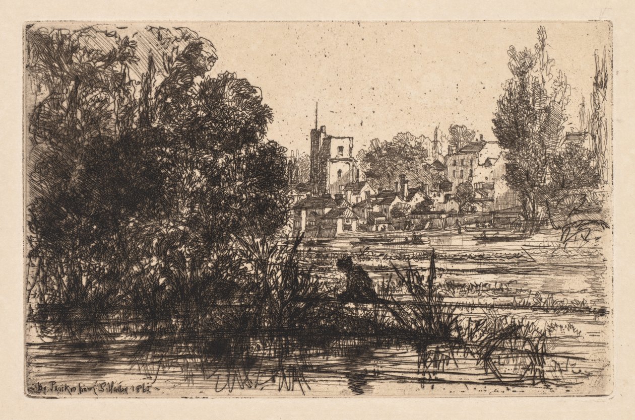 Chiesa di Twickenham da Francis Seymour Haden