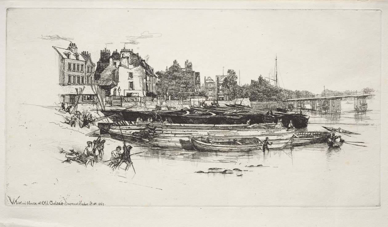 Casa di Whistler, Vecchia Chelsea da Francis Seymour Haden
