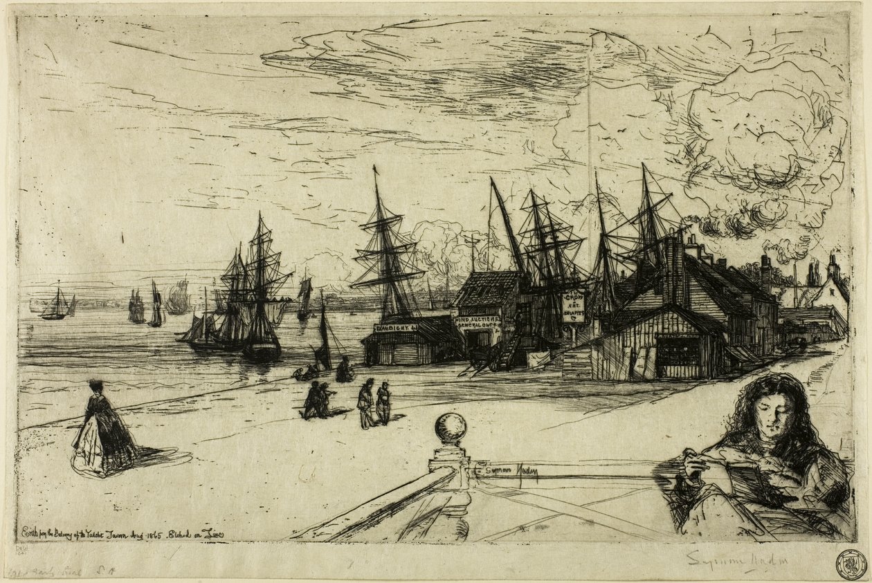 Taverna dello yacht, Erith da Francis Seymour Haden