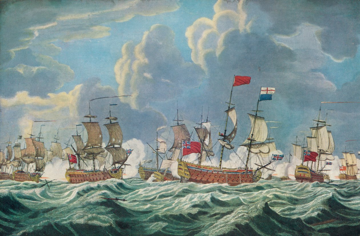 Battaglia della Baia di Quiberon, c1765 da Francis Swaine