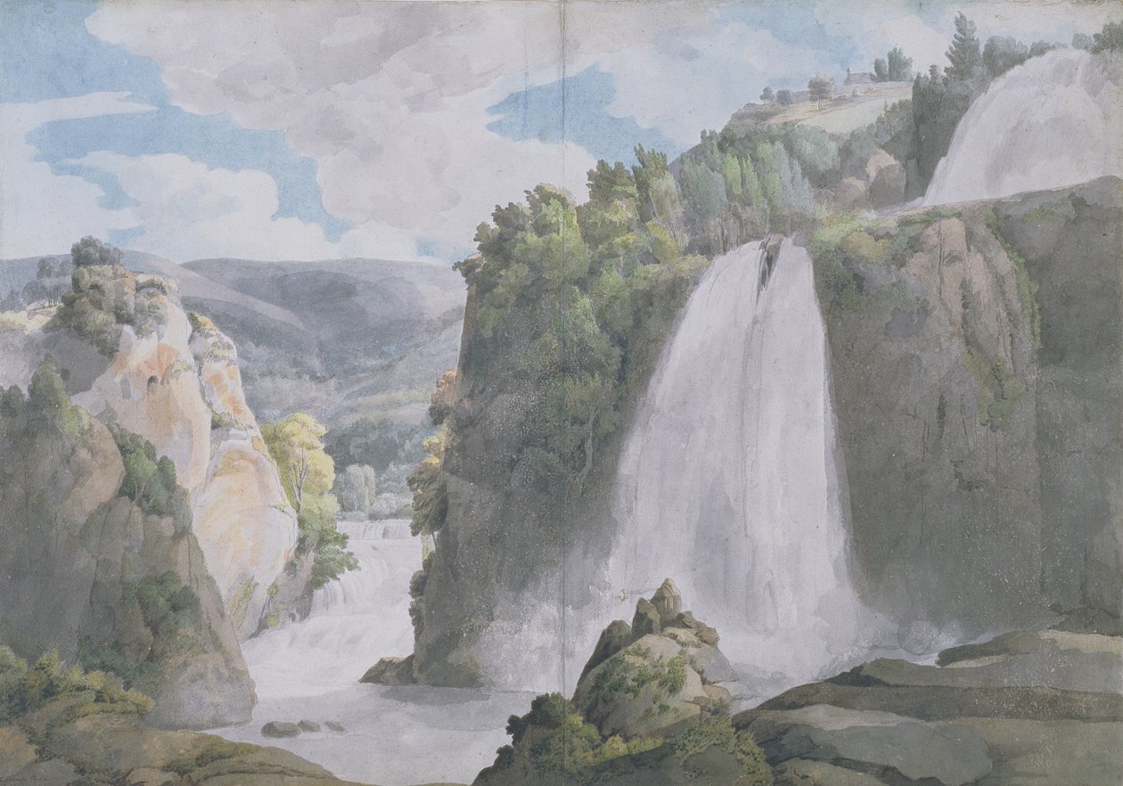 Cascate a Tivoli, 1781 da Francis Towne