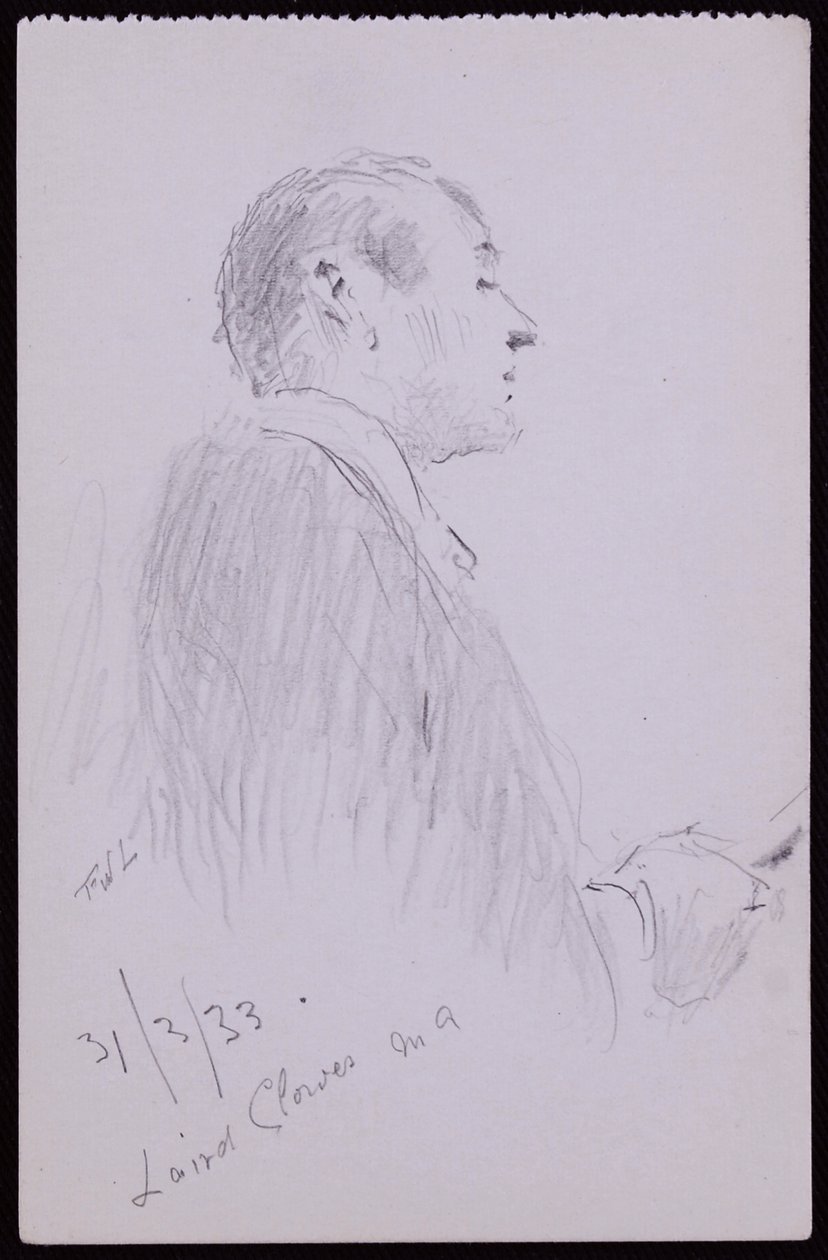Ritratto di Laird Clowes da Francis Wilfred Lawson