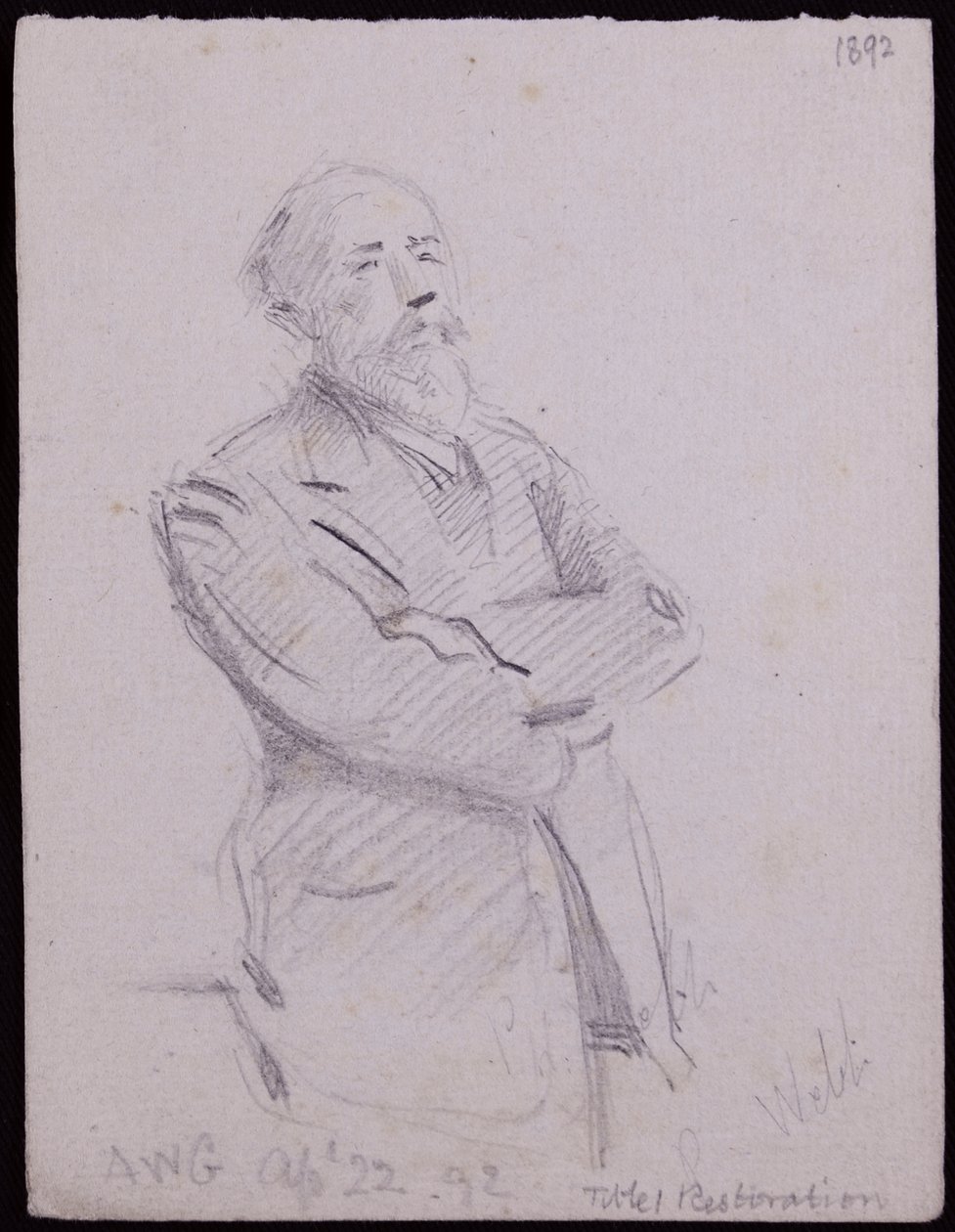 Ritratto di Philip (?) Webb da Francis Wilfred Lawson