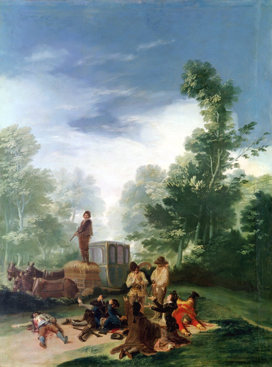 Attacco a una carrozza, 1787 da Francisco de Goya