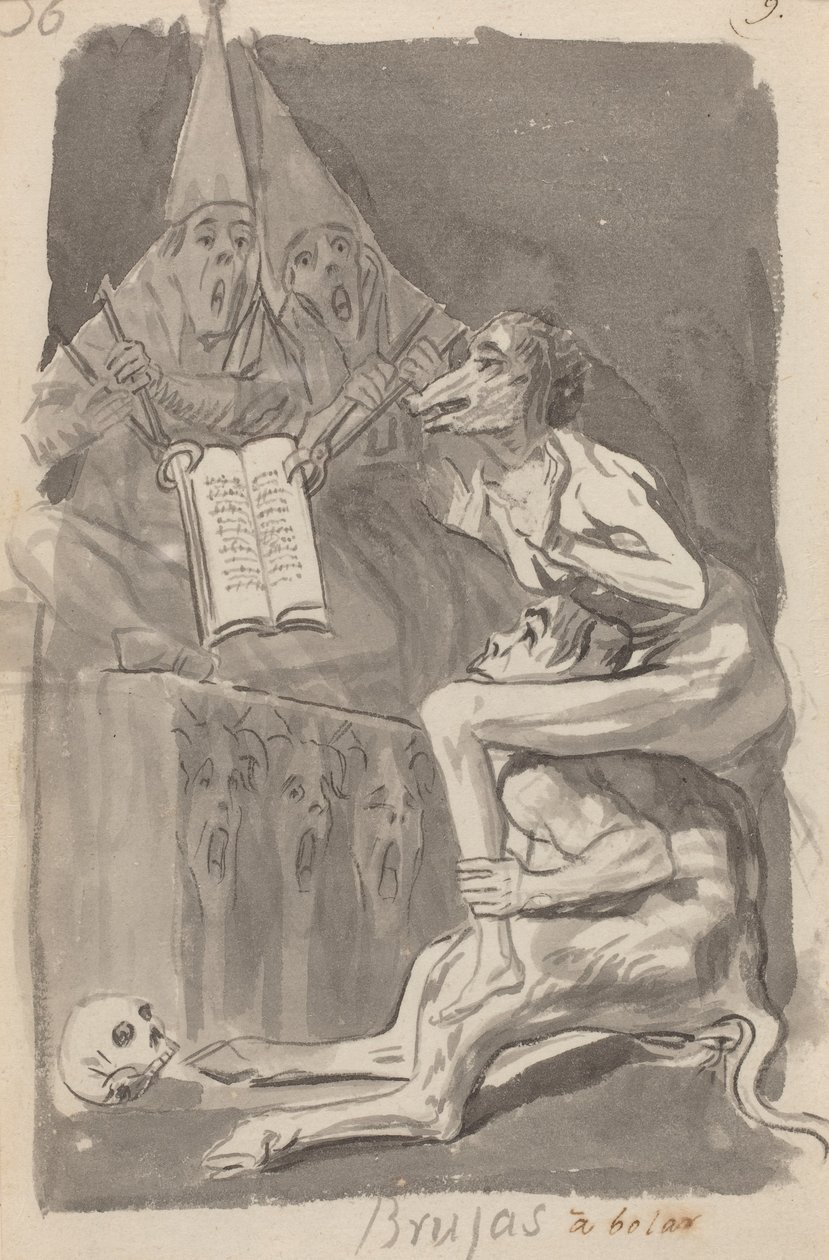 Streghe a volare da Francisco de Goya