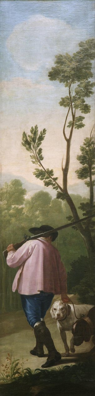 Il cacciatore con i suoi cani da Francisco de Goya