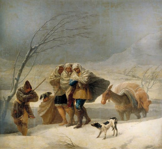 La nevicata da Francisco de Goya