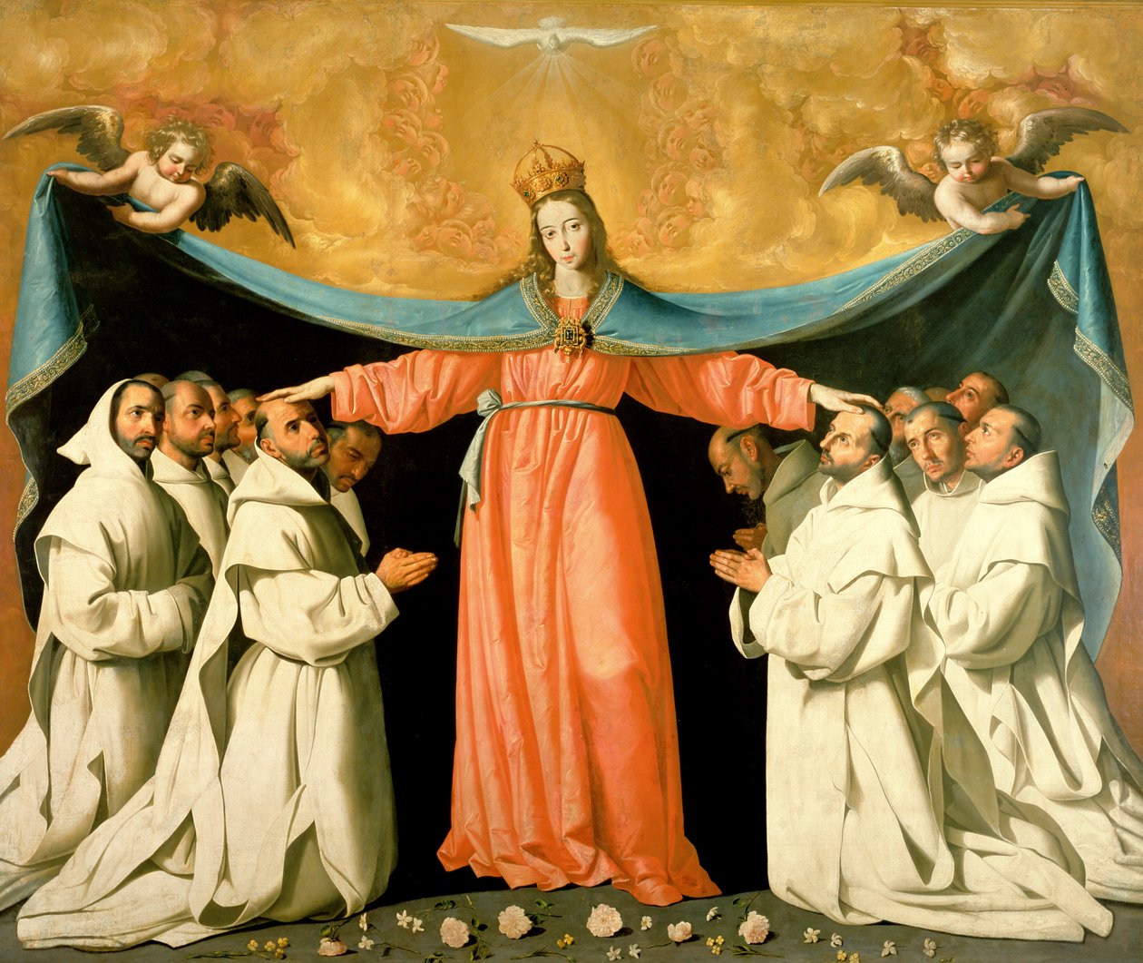 Vergine della Misericordia che protegge i Certosini, c.1629 da Francisco de Zurbaran