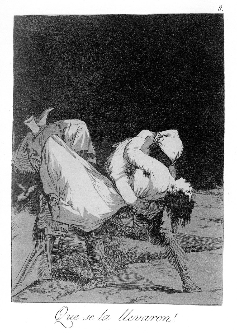 Capricho № 8: ¡Que se la llevaron! da Francisco de Goya