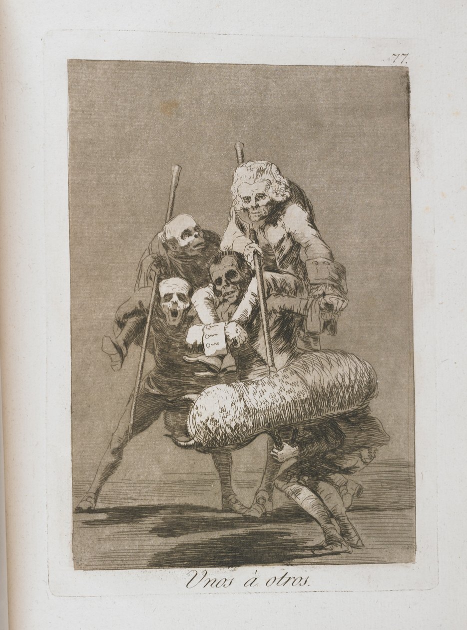Tavola da Los Caprichos, 1797-1798 da Francisco de Goya