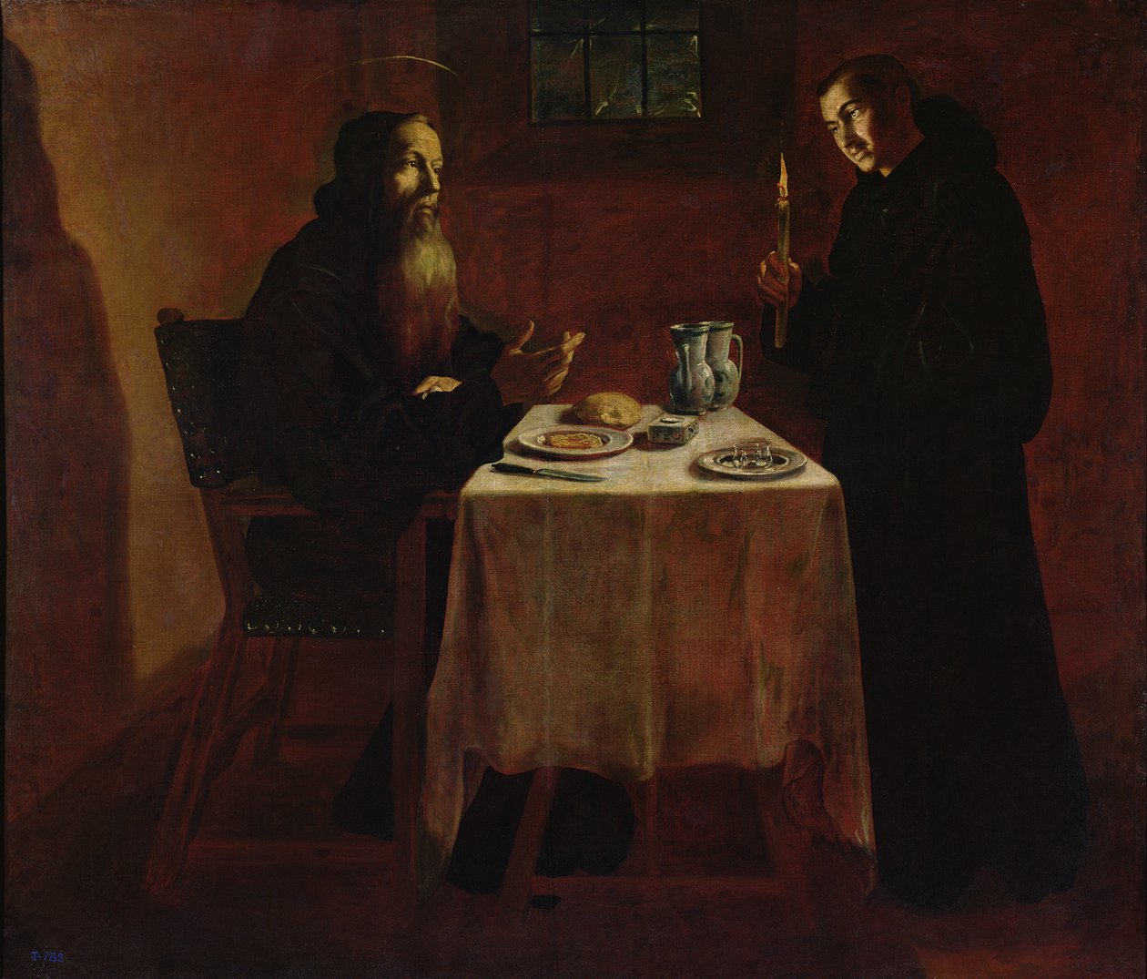 San Benedetto benedice San Mauro da Francisco Rizi