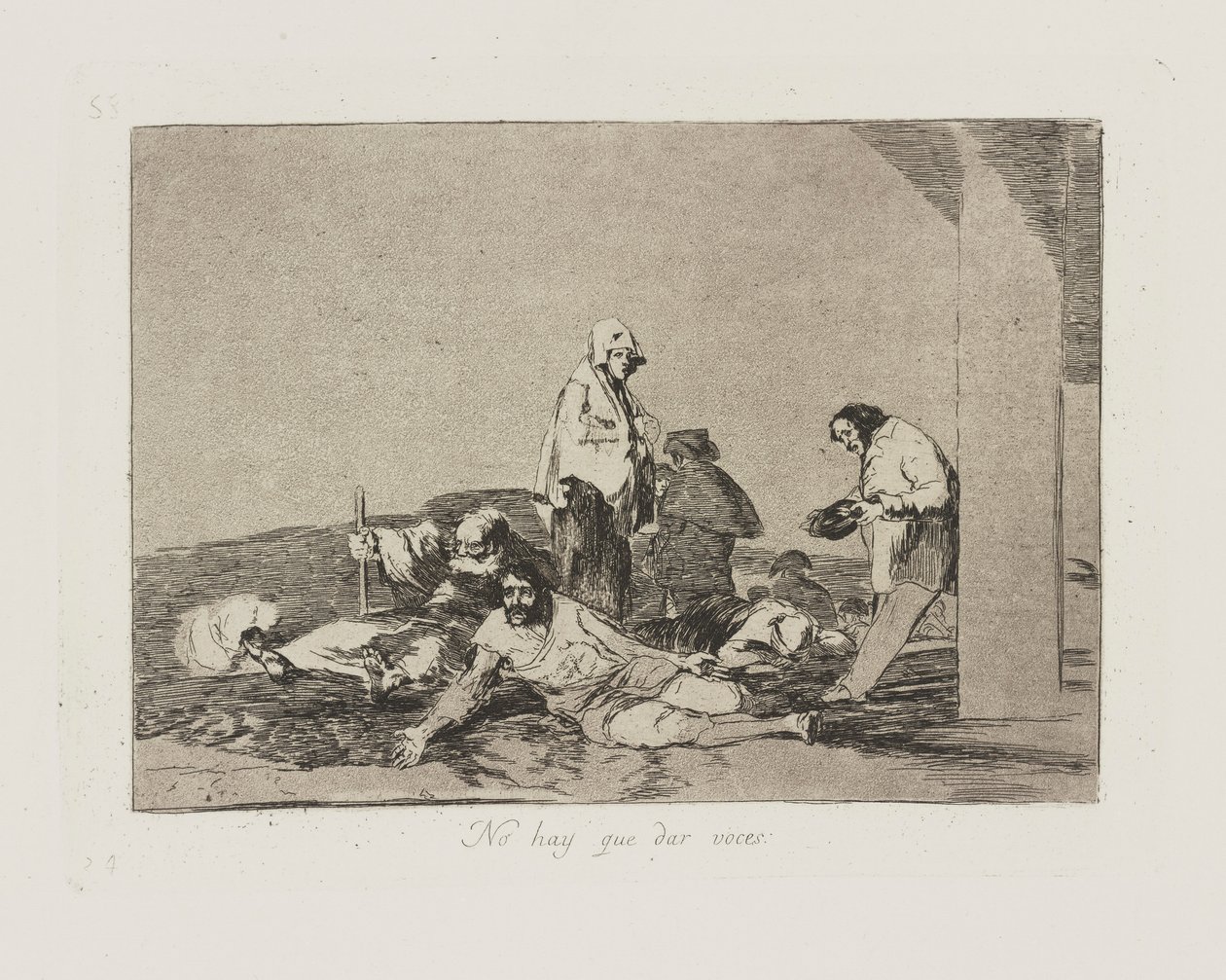 Non bisogna gridare. da Francisco de Goya