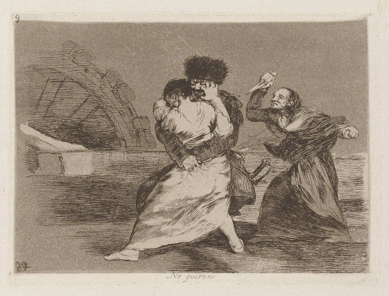 Non vogliono da Francisco de Goya