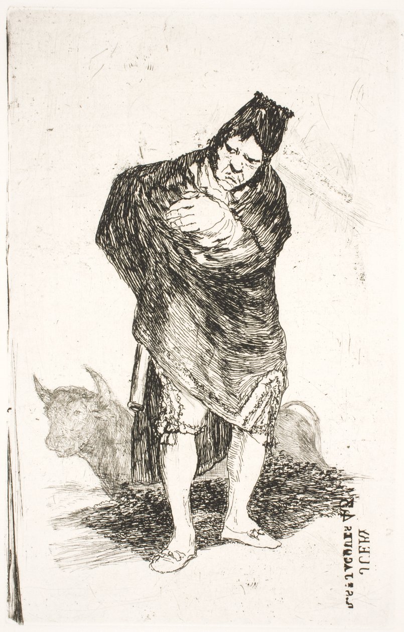 Contrabbandiere andaluso con toro da Francisco de Goya