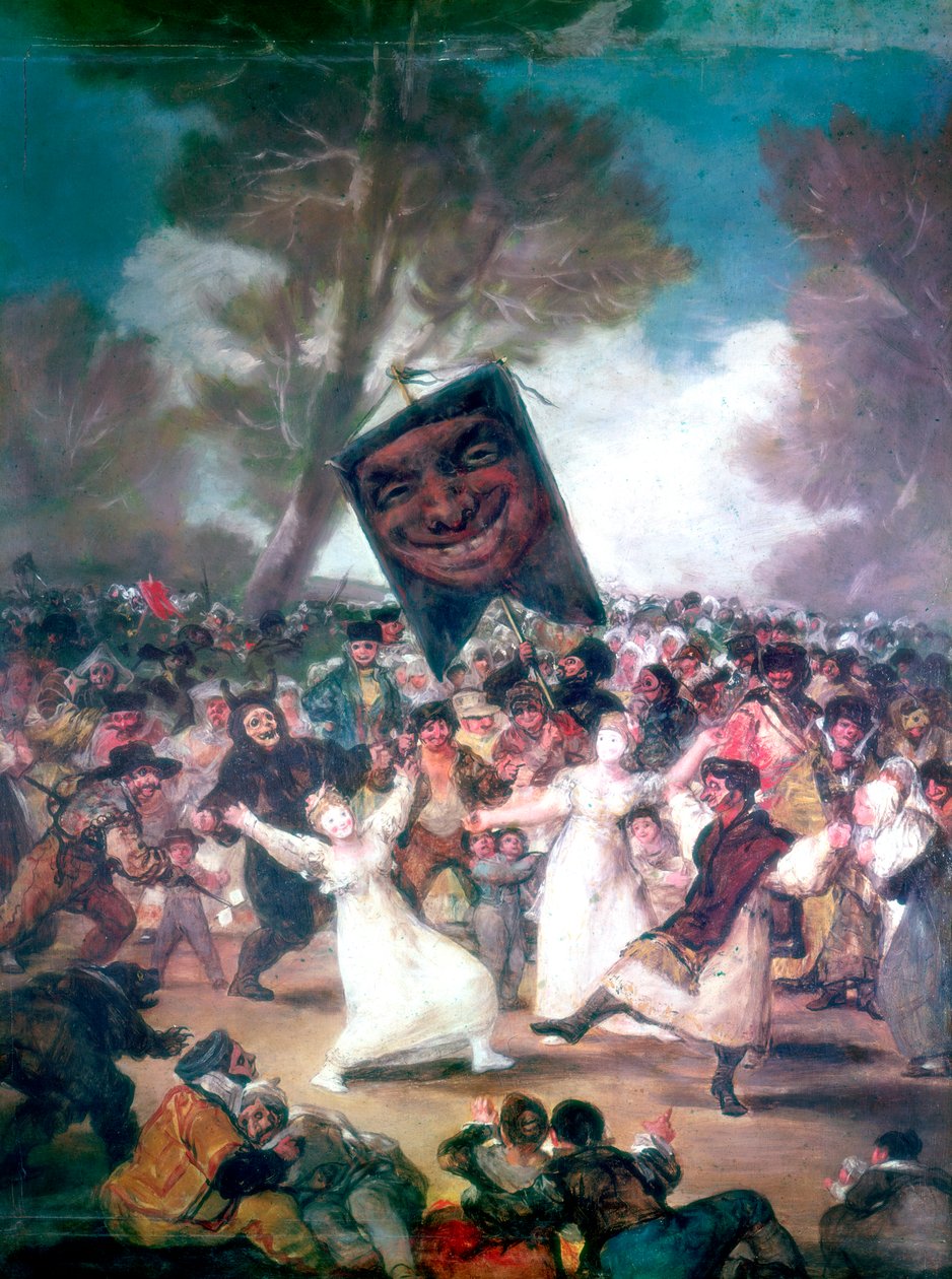 Corrida in un villaggio da Francisco de Goya