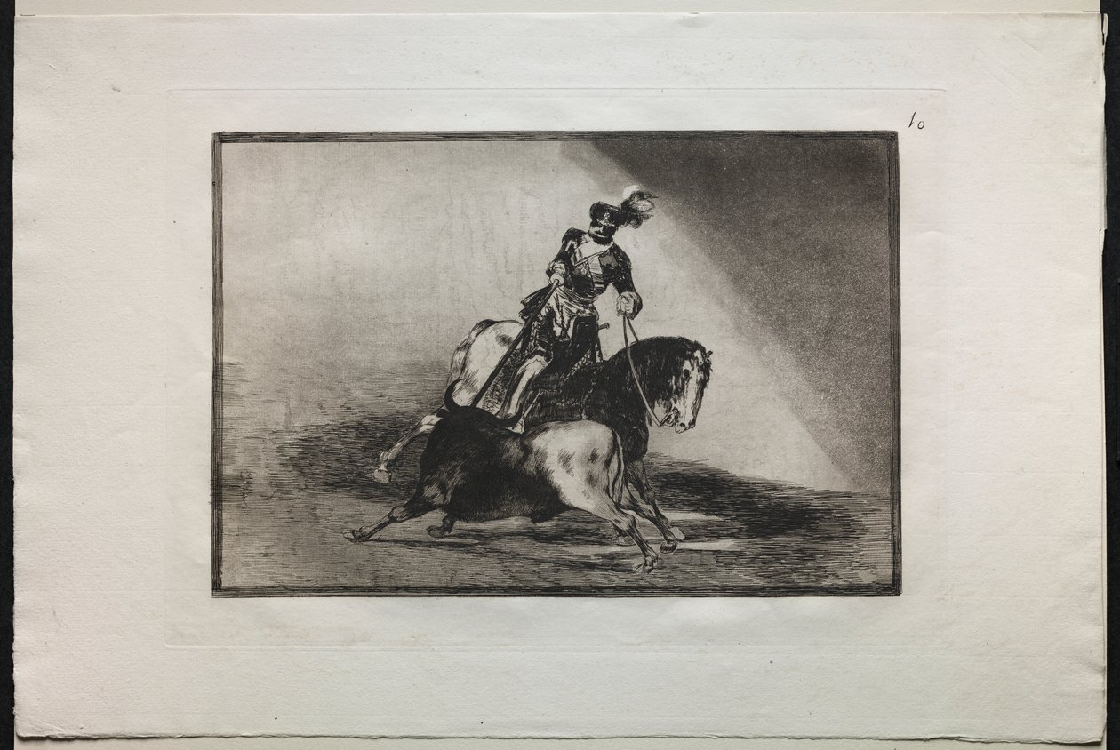 Corride: Carlo V infilza un toro da Francisco de Goya