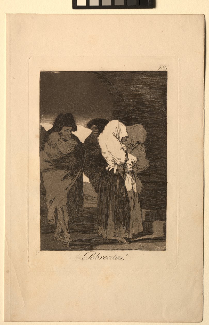 Caprichos: Povere bambine! da Francisco de Goya