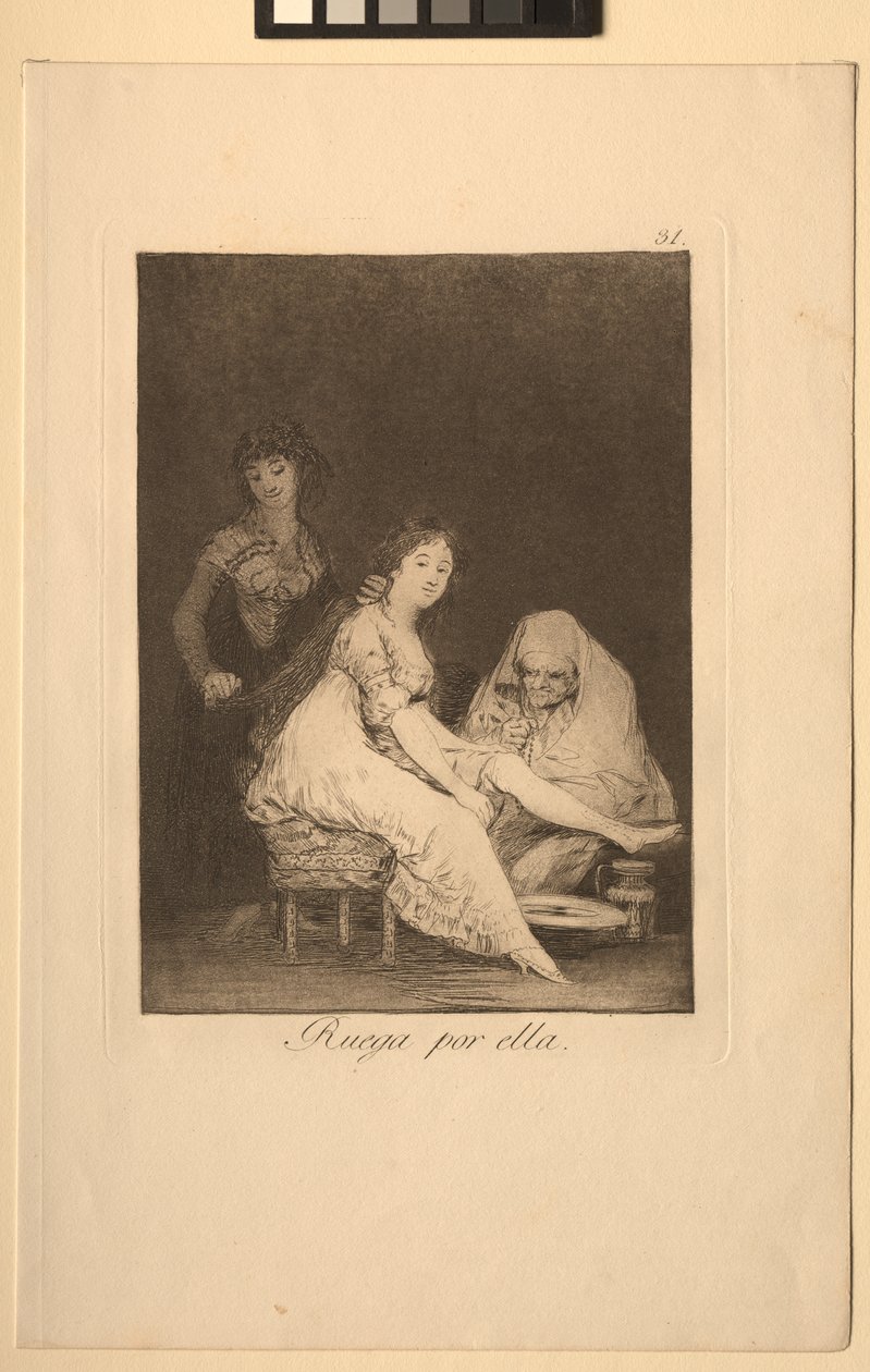 Caprichos: Lei prega per lei da Francisco de Goya