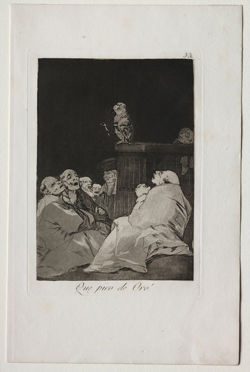 Capricci: Che Becco Dorato! da Francisco de Goya