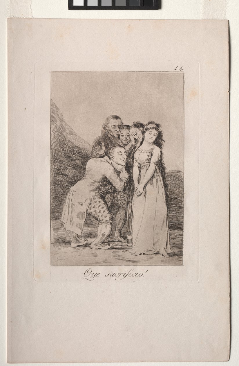 Caprichos: Che Sacrificio! da Francisco de Goya