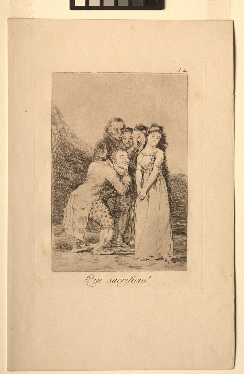 Caprichos: Che sacrificio! da Francisco de Goya