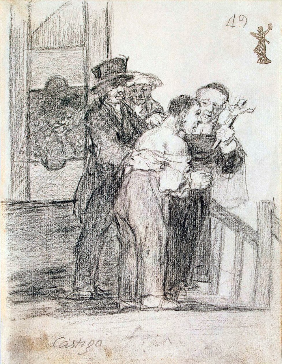 Penalità francese, tra il 1824 e il 1828 da Francisco de Goya