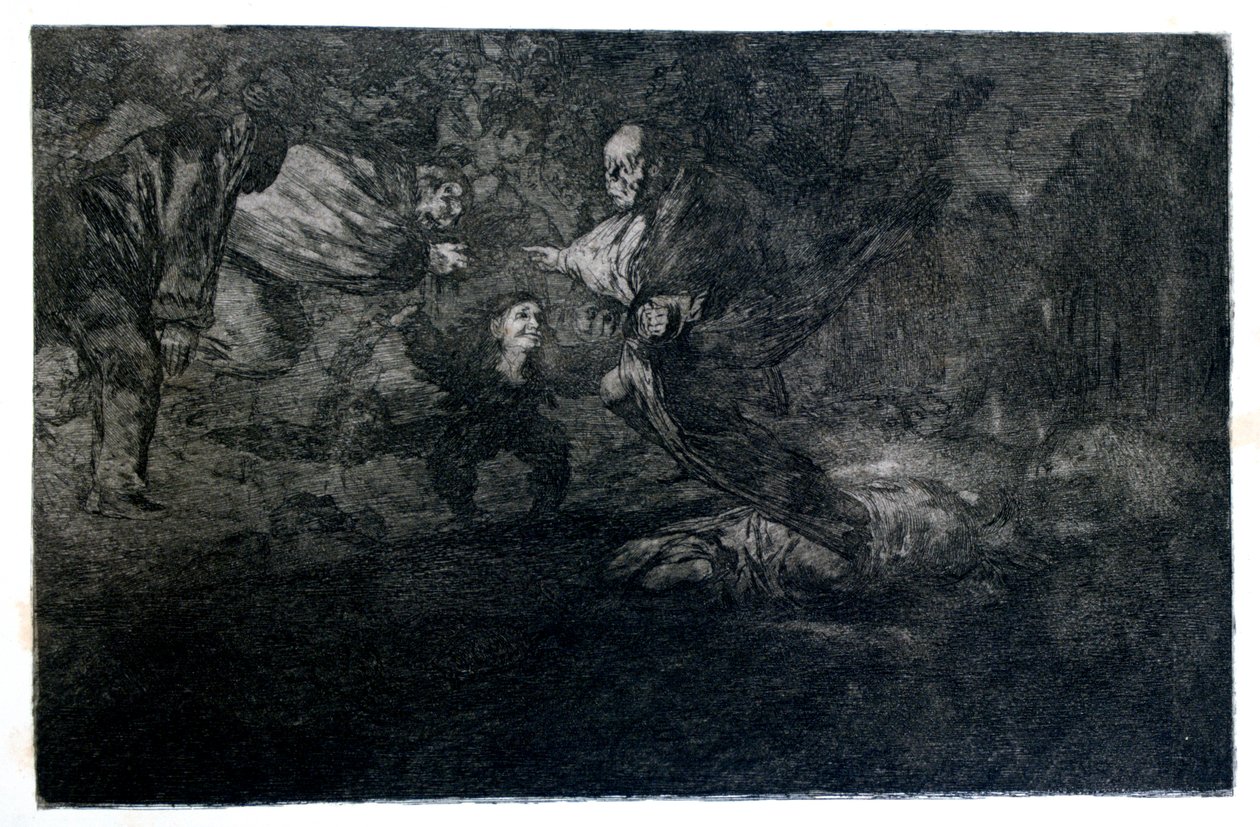 Enigma funebre, 1819-1823 da Francisco de Goya