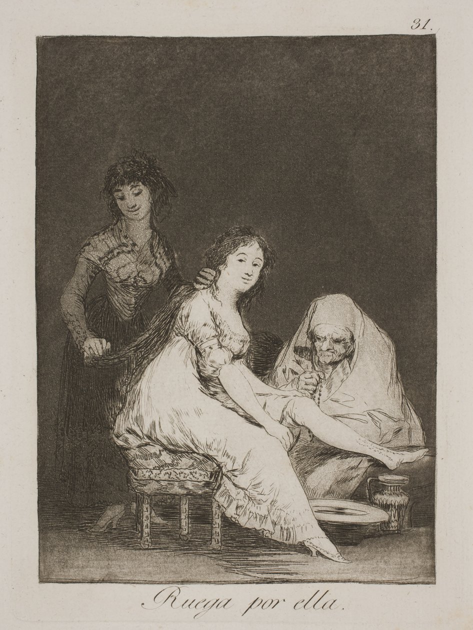 Lei prega per lei da Francisco de Goya