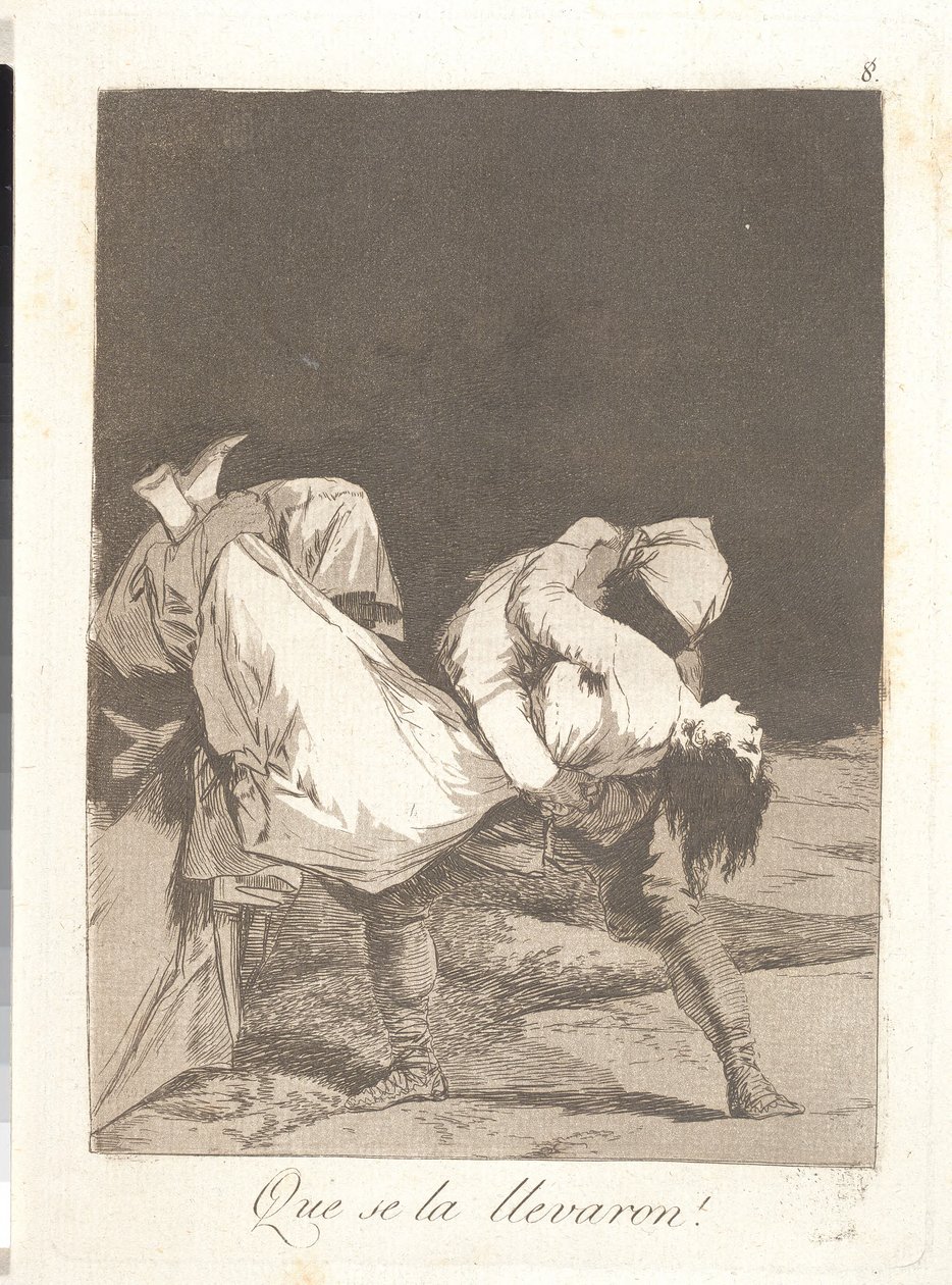 E la trascinano via da Francisco de Goya